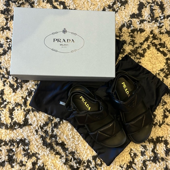 Prada padded leather sports sandals - Picture 6 of 16